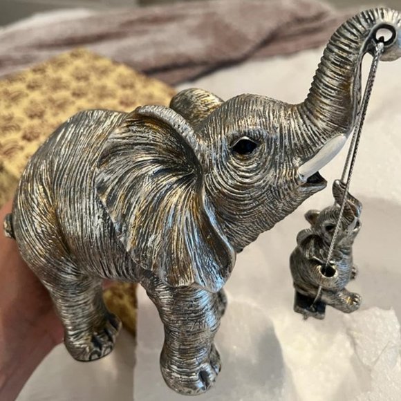 Elephant Jungle Decor African Safari Figurine Animal Mantel Table Decoration New - Picture 3 of 7